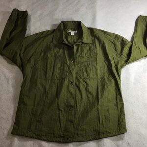 Athleta Olive Green Women's Casual Button Down Jacket XS NWT